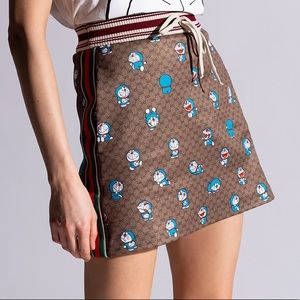 Doraemon X Gucci Technical Jersey Skirt